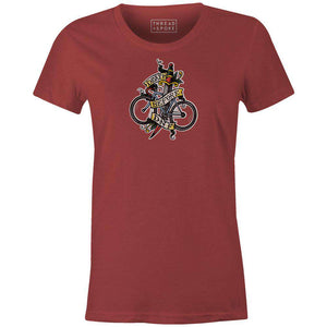 Death Before DNF Women'sThread+Spoke - THREAD+SPOKE | MTB APPAREL | ROAD BIKING T-SHIRTS | BICYCLE T SHIRTS |