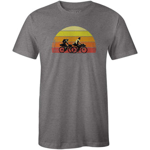 Riding Into the SunsetThread+Spoke - THREAD+SPOKE | MTB APPAREL | ROAD BIKING T-SHIRTS | BICYCLE T SHIRTS |