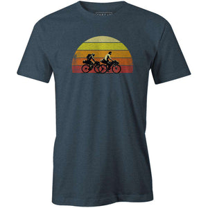 Riding Into the SunsetThread+Spoke - THREAD+SPOKE | MTB APPAREL | ROAD BIKING T-SHIRTS | BICYCLE T SHIRTS |
