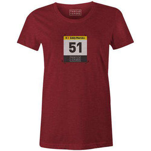 51 Merckx Women'sBICI - THREAD+SPOKE | MTB APPAREL | ROAD BIKING T-SHIRTS | BICYCLE T SHIRTS |