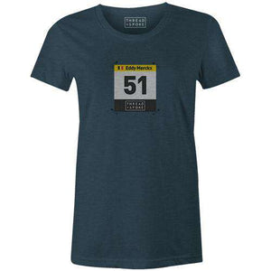 51 Merckx Women'sBICI - THREAD+SPOKE | MTB APPAREL | ROAD BIKING T-SHIRTS | BICYCLE T SHIRTS |