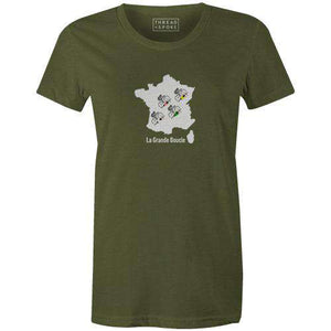La Grande Boucle Women'sBICI - THREAD+SPOKE | MTB APPAREL | ROAD BIKING T-SHIRTS | BICYCLE T SHIRTS |