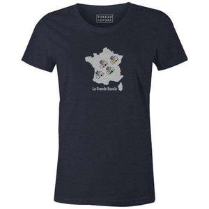 La Grande Boucle Women'sBICI - THREAD+SPOKE | MTB APPAREL | ROAD BIKING T-SHIRTS | BICYCLE T SHIRTS |