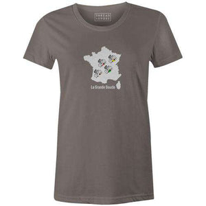 La Grande Boucle Women'sBICI - THREAD+SPOKE | MTB APPAREL | ROAD BIKING T-SHIRTS | BICYCLE T SHIRTS |