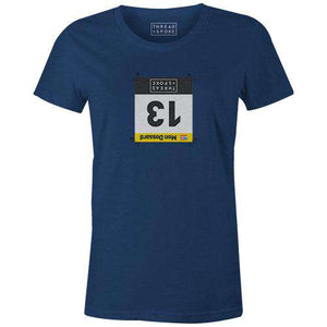 Luck 13 Women'sBICI - THREAD+SPOKE | MTB APPAREL | ROAD BIKING T-SHIRTS | BICYCLE T SHIRTS |