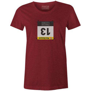 Luck 13 Women'sBICI - THREAD+SPOKE | MTB APPAREL | ROAD BIKING T-SHIRTS | BICYCLE T SHIRTS |