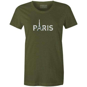 PARIS Women'sBICI - THREAD+SPOKE | MTB APPAREL | ROAD BIKING T-SHIRTS | BICYCLE T SHIRTS |