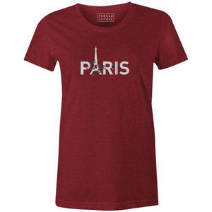 PARIS Women'sBICI - THREAD+SPOKE | MTB APPAREL | ROAD BIKING T-SHIRTS | BICYCLE T SHIRTS |