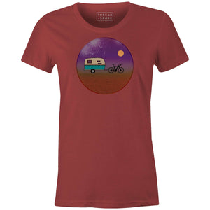 Bike Glamping Women'sLucas Lajoie - THREAD+SPOKE | MTB APPAREL | ROAD BIKING T-SHIRTS | BICYCLE T SHIRTS |