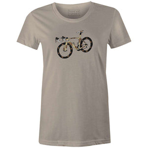 Cookie Bike Women'sA Quiet Bird - THREAD+SPOKE | MTB APPAREL | ROAD BIKING T-SHIRTS | BICYCLE T SHIRTS |