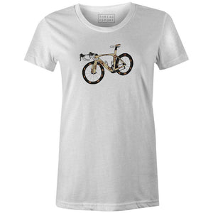 Cookie Bike Women'sA Quiet Bird - THREAD+SPOKE | MTB APPAREL | ROAD BIKING T-SHIRTS | BICYCLE T SHIRTS |
