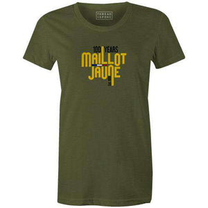 Maillot Jaune Women'sReigedesign - THREAD+SPOKE | MTB APPAREL | ROAD BIKING T-SHIRTS | BICYCLE T SHIRTS |