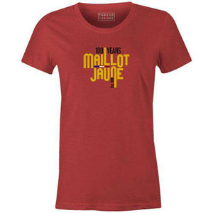 Maillot Jaune Women'sReigedesign - THREAD+SPOKE | MTB APPAREL | ROAD BIKING T-SHIRTS | BICYCLE T SHIRTS |