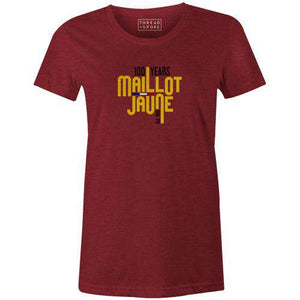 Maillot Jaune Women'sReigedesign - THREAD+SPOKE | MTB APPAREL | ROAD BIKING T-SHIRTS | BICYCLE T SHIRTS |