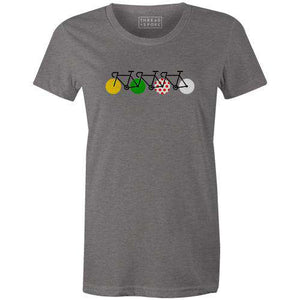Tour Peloton Women'sReigedesign - THREAD+SPOKE | MTB APPAREL | ROAD BIKING T-SHIRTS | BICYCLE T SHIRTS |