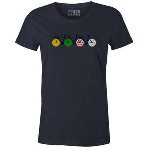 Tour Peloton Women'sReigedesign - THREAD+SPOKE | MTB APPAREL | ROAD BIKING T-SHIRTS | BICYCLE T SHIRTS |