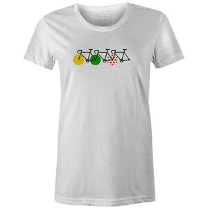 Tour Peloton Women'sReigedesign - THREAD+SPOKE | MTB APPAREL | ROAD BIKING T-SHIRTS | BICYCLE T SHIRTS |