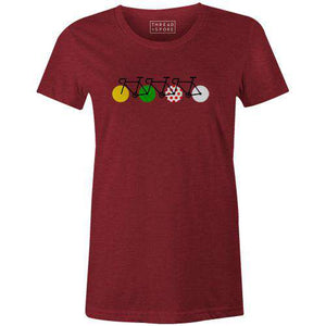 Tour Peloton Women'sReigedesign - THREAD+SPOKE | MTB APPAREL | ROAD BIKING T-SHIRTS | BICYCLE T SHIRTS |