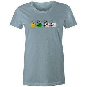 Tour Peloton Women'sReigedesign - THREAD+SPOKE | MTB APPAREL | ROAD BIKING T-SHIRTS | BICYCLE T SHIRTS |