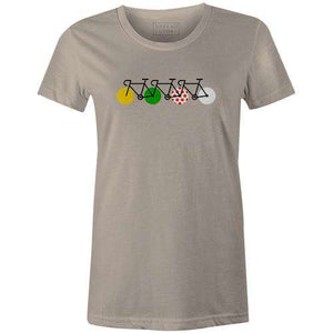 Tour Peloton Women'sReigedesign - THREAD+SPOKE | MTB APPAREL | ROAD BIKING T-SHIRTS | BICYCLE T SHIRTS |