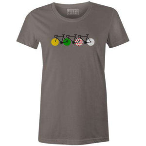 Tour Peloton Women'sReigedesign - THREAD+SPOKE | MTB APPAREL | ROAD BIKING T-SHIRTS | BICYCLE T SHIRTS |