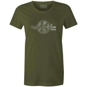Parisian Crank Women'sReigedesign - THREAD+SPOKE | MTB APPAREL | ROAD BIKING T-SHIRTS | BICYCLE T SHIRTS |