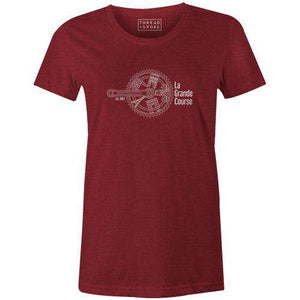 Parisian Crank Women'sReigedesign - THREAD+SPOKE | MTB APPAREL | ROAD BIKING T-SHIRTS | BICYCLE T SHIRTS |