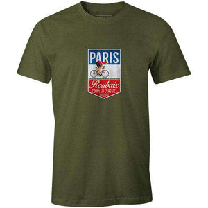 Paris Roubaix BadgeThread+Spoke - THREAD+SPOKE | MTB APPAREL | ROAD BIKING T-SHIRTS | BICYCLE T SHIRTS |