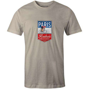 Paris Roubaix BadgeThread+Spoke - THREAD+SPOKE | MTB APPAREL | ROAD BIKING T-SHIRTS | BICYCLE T SHIRTS |
