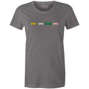 Jersey Chain Women'sThread+Spoke - THREAD+SPOKE | MTB APPAREL | ROAD BIKING T-SHIRTS | BICYCLE T SHIRTS |