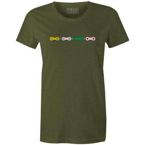 Jersey Chain Women'sThread+Spoke - THREAD+SPOKE | MTB APPAREL | ROAD BIKING T-SHIRTS | BICYCLE T SHIRTS |