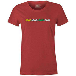Jersey Chain Women'sThread+Spoke - THREAD+SPOKE | MTB APPAREL | ROAD BIKING T-SHIRTS | BICYCLE T SHIRTS |