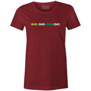 Jersey Chain Women'sThread+Spoke - THREAD+SPOKE | MTB APPAREL | ROAD BIKING T-SHIRTS | BICYCLE T SHIRTS |