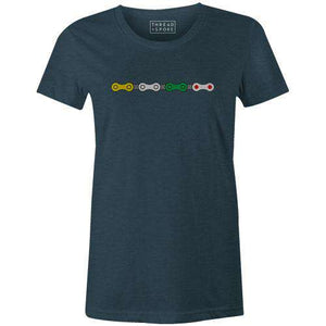 Jersey Chain Women'sThread+Spoke - THREAD+SPOKE | MTB APPAREL | ROAD BIKING T-SHIRTS | BICYCLE T SHIRTS |