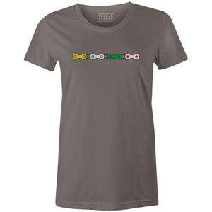 Jersey Chain Women'sThread+Spoke - THREAD+SPOKE | MTB APPAREL | ROAD BIKING T-SHIRTS | BICYCLE T SHIRTS |