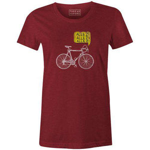 Allez Velo Women'sThread+Spoke - THREAD+SPOKE | MTB APPAREL | ROAD BIKING T-SHIRTS | BICYCLE T SHIRTS |