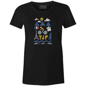 French Cycling Women'sThread+Spoke - THREAD+SPOKE | MTB APPAREL | ROAD BIKING T-SHIRTS | BICYCLE T SHIRTS |