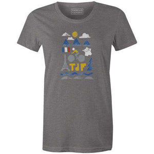 French Cycling Women'sThread+Spoke - THREAD+SPOKE | MTB APPAREL | ROAD BIKING T-SHIRTS | BICYCLE T SHIRTS |