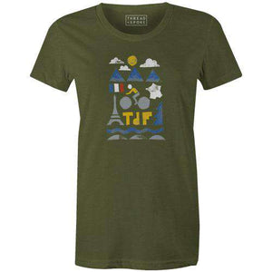 French Cycling Women'sThread+Spoke - THREAD+SPOKE | MTB APPAREL | ROAD BIKING T-SHIRTS | BICYCLE T SHIRTS |