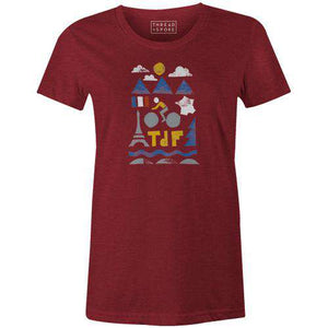 French Cycling Women'sThread+Spoke - THREAD+SPOKE | MTB APPAREL | ROAD BIKING T-SHIRTS | BICYCLE T SHIRTS |