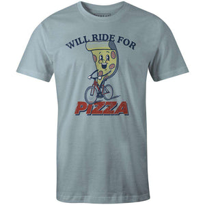 Men's T-shirt - Will Ride for Pizza