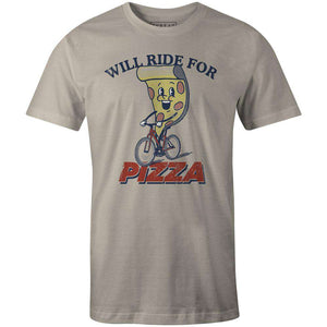 Men's T-shirt - Will Ride for Pizza