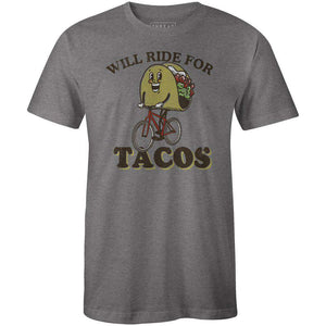 Men's T-shirt - Will Ride for Tacos