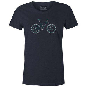 Mountain Bike Anatomy Women'sReigedesign - THREAD+SPOKE | MTB APPAREL | ROAD BIKING T-SHIRTS | BICYCLE T SHIRTS |