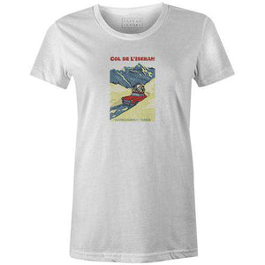 Col de l'Iseran Women'sThread+Spoke - THREAD+SPOKE | MTB APPAREL | ROAD BIKING T-SHIRTS | BICYCLE T SHIRTS |