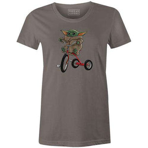 Baby Yoda's Tricycle Women'sThread+Spoke - THREAD+SPOKE | MTB APPAREL | ROAD BIKING T-SHIRTS | BICYCLE T SHIRTS |