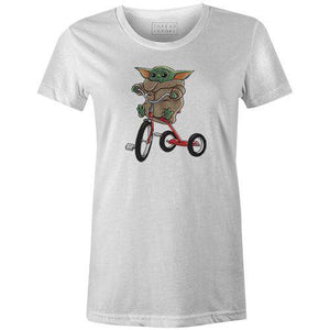 Baby Yoda's Tricycle Women'sThread+Spoke - THREAD+SPOKE | MTB APPAREL | ROAD BIKING T-SHIRTS | BICYCLE T SHIRTS |