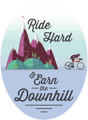 Earn the DownhillThread+Spoke - THREAD+SPOKE | MTB APPAREL | ROAD BIKING T-SHIRTS | BICYCLE T SHIRTS |