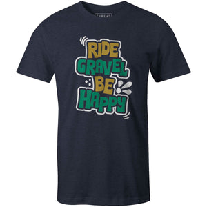 Men's T-shirt - Ride Gravel Be Happy