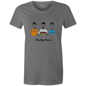 The Big Three Women'sBici - THREAD+SPOKE | MTB APPAREL | ROAD BIKING T-SHIRTS | BICYCLE T SHIRTS |